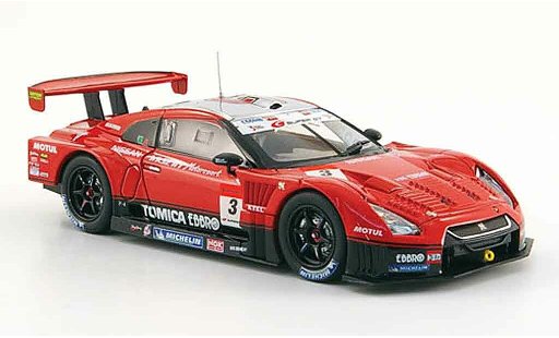 Nissan Skyline R35 1/43 Ebbro GT R No.3 Hasemi Tomica Super GT 500 2009 modellautos