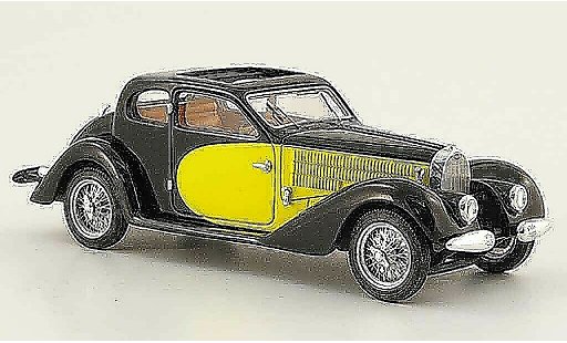Bugatti 57 Ventoux 1/43 Luxcar SC schwarz gelb 1938 modellautos