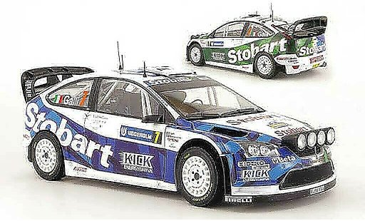 Ford Focus RS WRC 1/18 Sun Star no.7 stobart rallye schweden 2008 modellautos