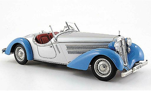 Audi 225 roadster 1/18 CMC front blau/grau 1935 modellautos