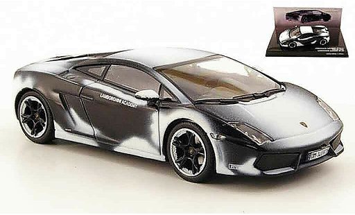 Lamborghini Gallardo LP560-4 LP560-4 1/43 Minichamps schwarz avec schneespuren 2008 modellautos
