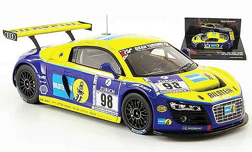 Audi R8 lms 1/43 Minichamps 2009 No.98 Bilstein 24h Nurburgring modellautos