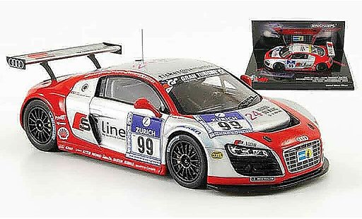Audi R8 s tronic 1/43 Minichamps 2009 LMS No.99 Line 24h Nurburgring modellautos