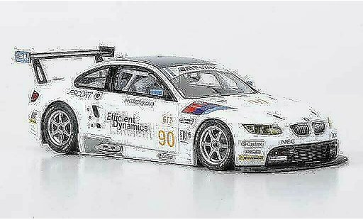 Bmw M3 gt2 1/43 Minichamps E92 No.90 Rahal Letterman Racing ALMS 2009 modellautos