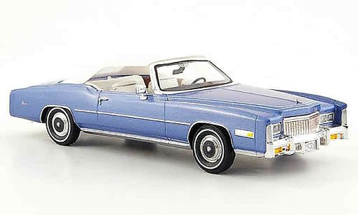 Cadillac Eldorado Convertible 1/43 Premium X cabrio/cabriolet blau weiss 1976 modellautos