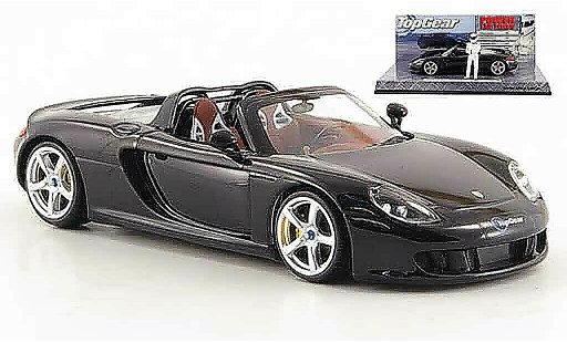 Porsche Carrera GT Base 1/43 Minichamps schwarz avec Figur The Stig modellautos