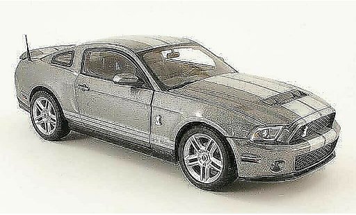 Shelby GT 500 2010 1/18 Shelby Collectibles grau avec bandes graus modellautos