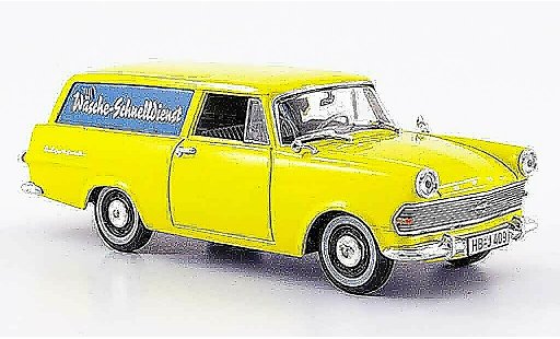 Opel Rekord P2 1/43 Starline p 2 caravan gelb wasche schnelldienst 1960 modellautos