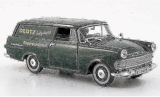 Opel Rekord P2 1/43 Starline p 2 caravan gr&Atilde;&frac14;n deutz reparaturservice 1960 modellautos