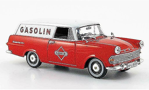 Opel Rekord P2 1/43 Starline p 2 caravan rot weiss gasolin 1960 modellautos