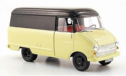 Opel Blitz Base 1/43 Starline kastenwagen a beige schwarz 1960 modellautos