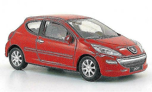 Peugeot 207 Base 1/43 Mondo Motors rot 3-turig modellautos