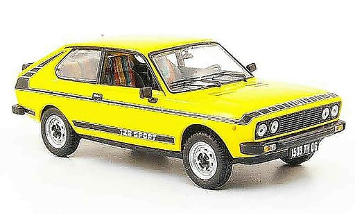 Fiat 128 Coupe Sport 1/43 Norev gelb 1978 modellautos