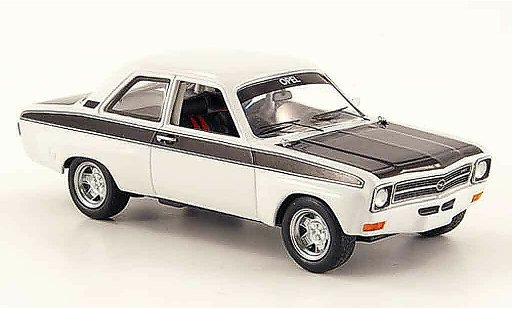 Opel Ascona A Base 1/43 Schuco sport weiss schwarz modellautos