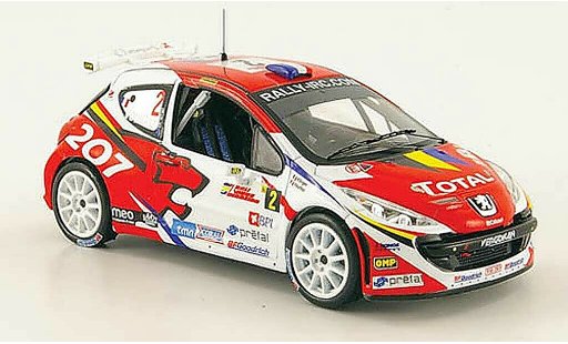Peugeot 207 S2000 1/43 IXO No.2 Total Sieger Rally Madeira 2008 modellautos