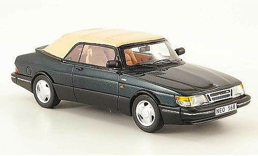Saab 900 1987 1/43 Neo cabriolet gr&Atilde;&frac14;n ferme modellautos