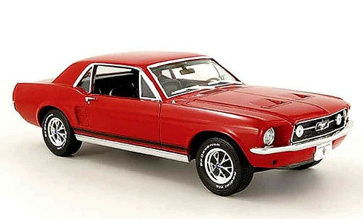Ford Mustang Hardtop 1/18 Greenlight coupe rot modellautos