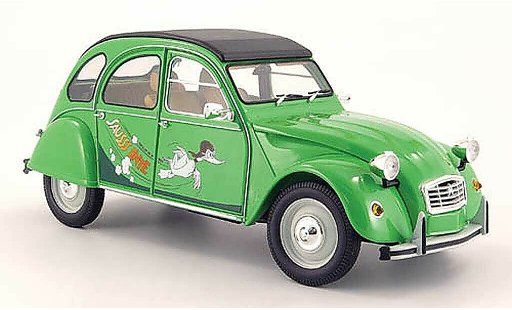 Citroen 2CV Berline 1/18 Minichamps sausss ente gr&Atilde;&frac14;n 1987 modellautos