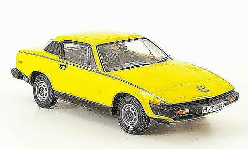Triumph TR7 Base 1/43 Vanguards gelb modellautos