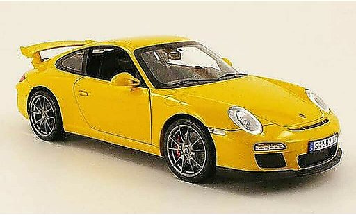 Porsche 911 GT3 1/18 Norev gelb 2009 modellautos