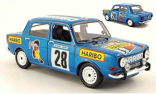 Simca 1000 Rallye 2 1/18 Norev 2 no.28 haribo 1977 modellautos