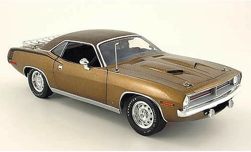 Plymouth Cuda 1970 1/18 Highway 61 gator top braun modellautos