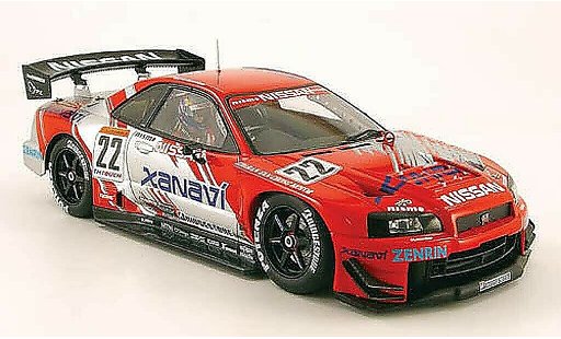 Nissan Skyline R34 1/18 Autoart JGTC gt-r no.22 xanavi s.motoyama 2002 modellautos