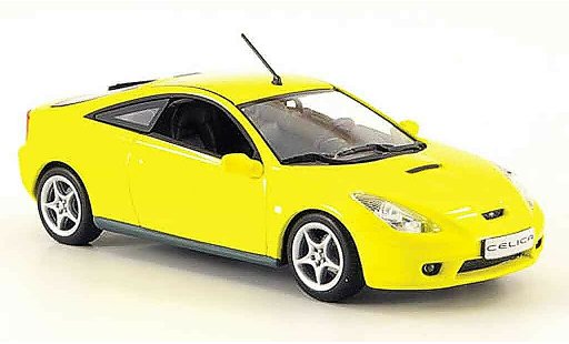 Toyota Celica 2000 1/43 Minichamps gelb modellautos