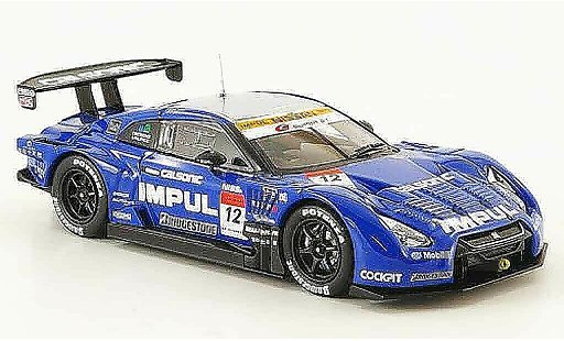 Nissan Skyline R35 1/43 Ebbro GT R No.12 Impul Calsonic SGT 500 Fuji 2009 modellautos