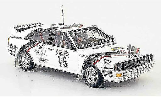 Audi Quattro rallye 1/43 Trofeu No.16 Bosch Oosterbaan Rally Hunsruck 1985 modellautos