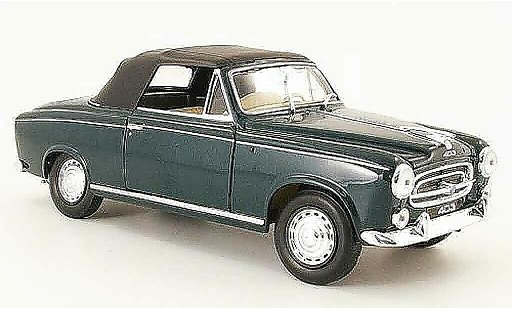 Peugeot 403 Cabriolet 1/18 Welly Cabrio gr&Atilde;&frac14;n avec capote 1957 modellautos