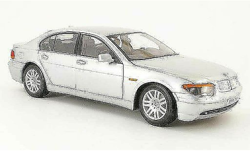 Bmw 745 E65 1/18 Welly i grau modellautos