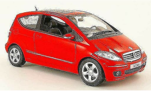 Mercedes Classe A Base 1/18 Welly 200 rot 3 portes modellautos