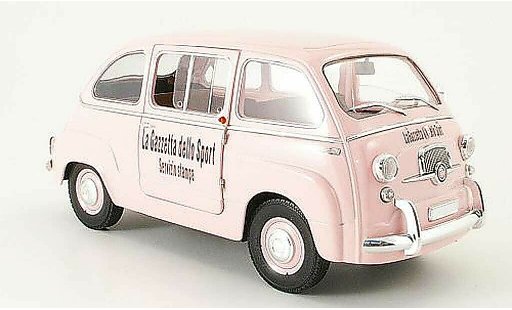 Fiat 600 Multipla 1/18 Mini Miniera gazetta dello sport modellautos