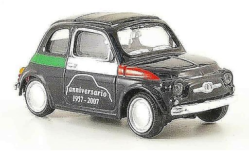 Fiat 500 Anniversario 1/43 Mondo Motors schwarz 1957 modellautos