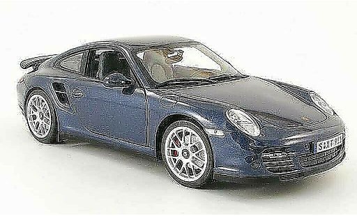Porsche 911 Turbo 1/18 Norev blau 2009 modellautos