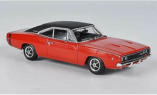 Dodge Charger 1968 1/43 Minichamps R/T rot/mattschwarz modellautos