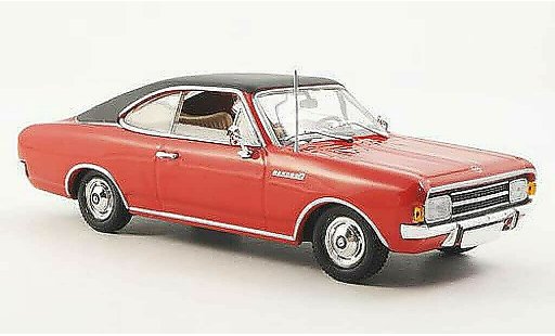 Opel Rekord C 1/43 Minichamps Coupe rot/schwarz 1966 modellautos