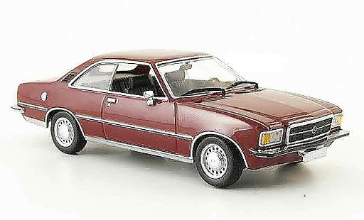 Opel Rekord D 1/43 Minichamps coupe rot 1975 modellautos