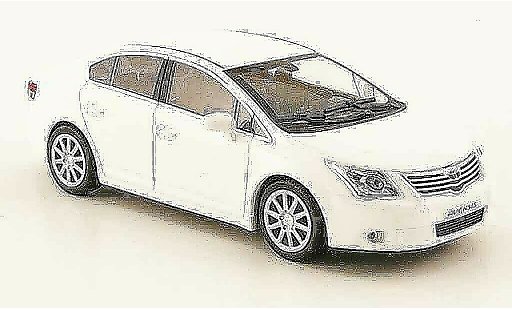 Toyota Avensis Base 1/43 Minichamps weiss 2009 modellautos