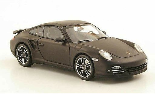 Porsche 911 Turbo 1/43 Minichamps (II) mattgrau 2009 modellautos