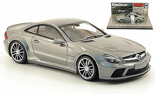 Mercedes B 65 1/43 Minichamps AMG Black Series (R230) grau avec Figur The Stig 2009 modellautos