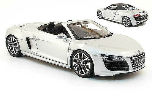 Audi R8 spyder 1/18 Kyosho 4.2. fsi grau 2010 modellautos