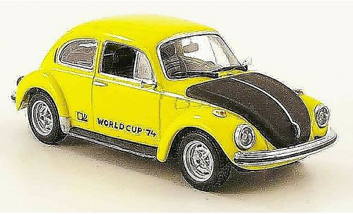 Volkswagen Coccinelle Base 1/43 Minichamps 1303 world cup gelb schwarz 1974 modellautos