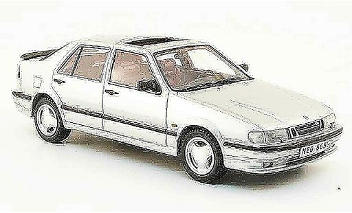 Saab 9000 CS 1/43 Neo Aero grau metallisee 1995 modellautos