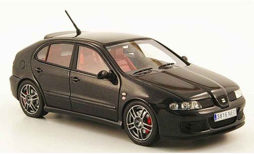 Seat Leon Cupra 1/43 Neo mk1 r schwarz 2003 modellautos