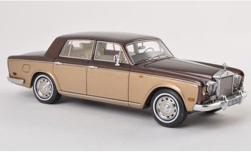 Rolls Royce Silver Shadow Base 1/43 Neo brun/grauore LHD 1974 modellautos