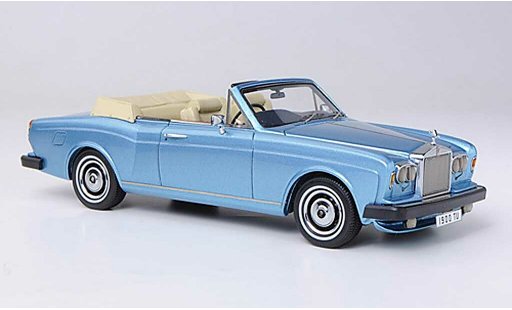 Rolls Royce Corniche DHC 1/43 Neo blau RHD 1977 modellautos