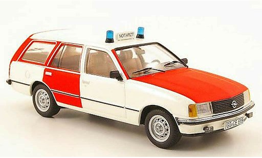 Opel Rekord E 1/43 Schuco Caravan Notarzt modellautos