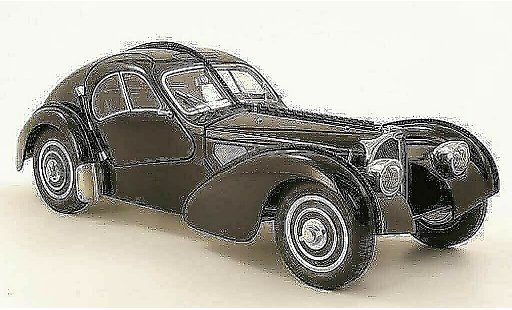 Bugatti 57 Atlantic 1/18 CMC SC coupe schwarz 1938 chassis-nr. .591 modellautos